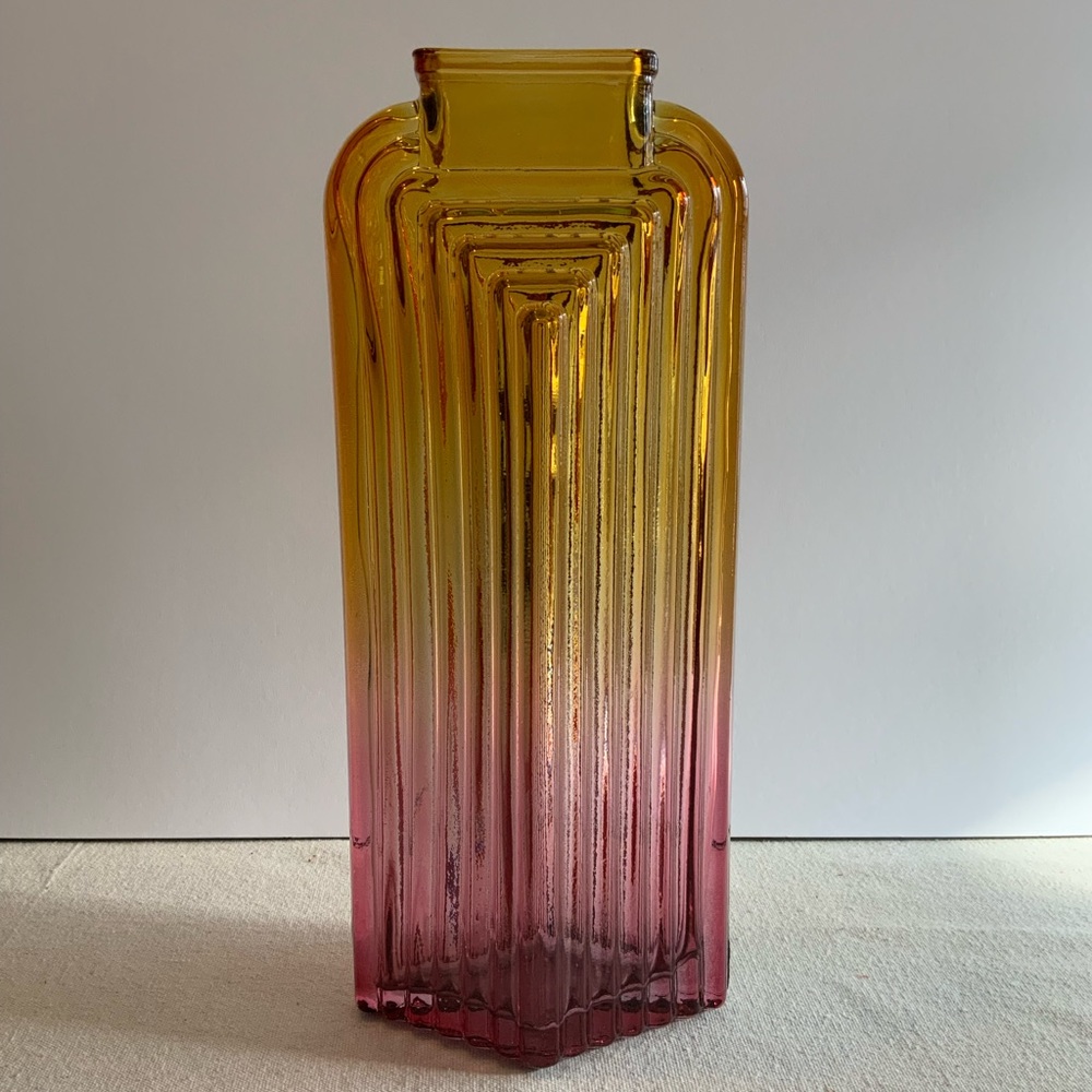 Art Deco Style Glass Vessel